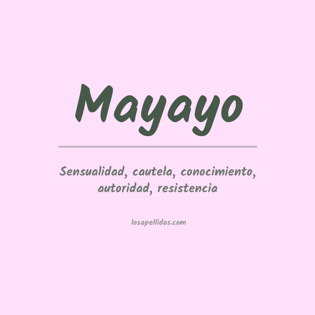 Apellido Mayayo