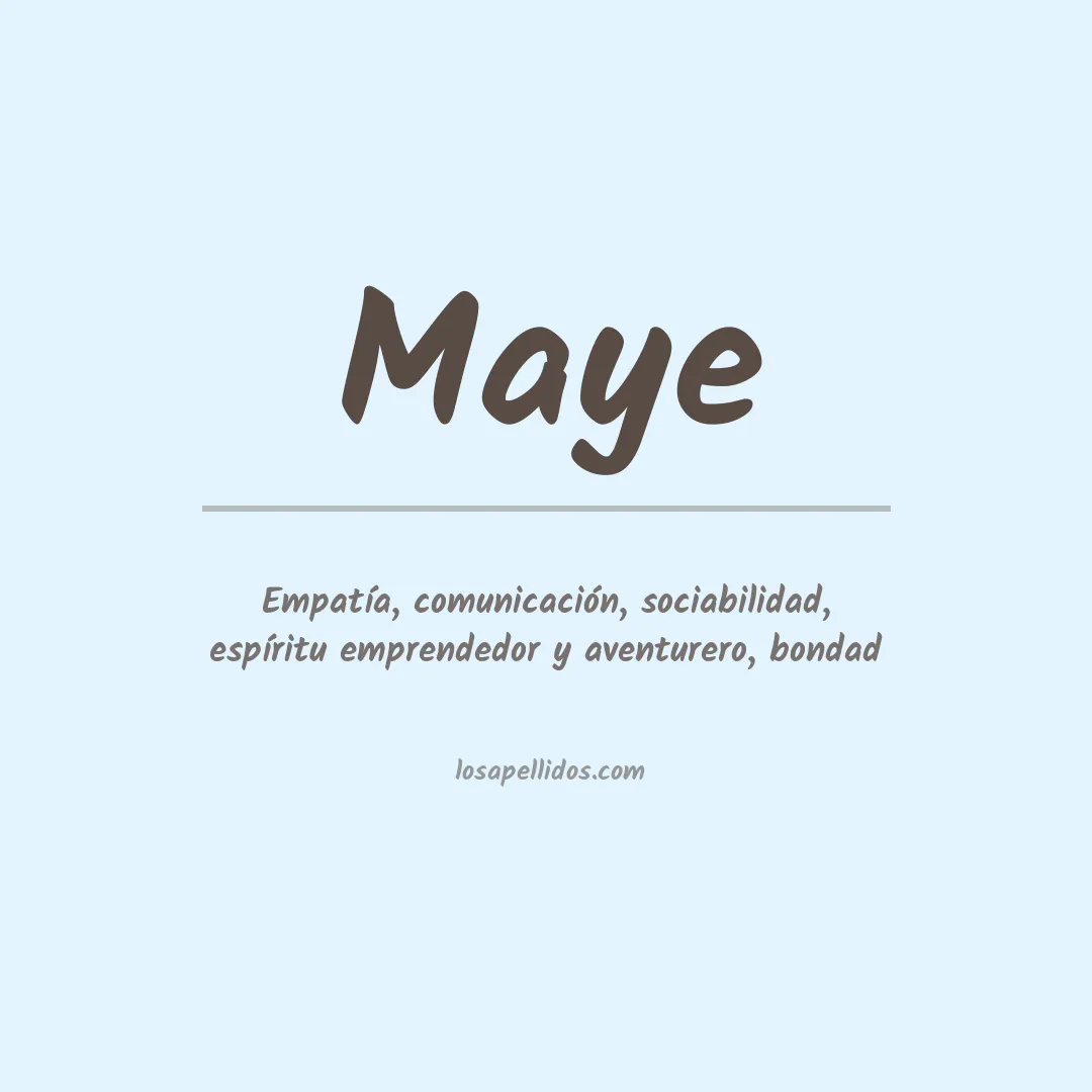 Apellido Maye