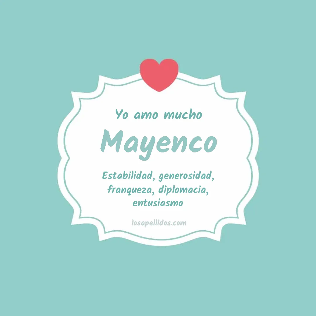 Yo amo mucho Mayenco