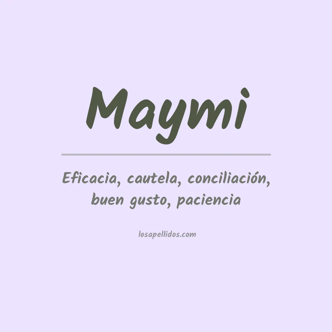 Apellido Maymi