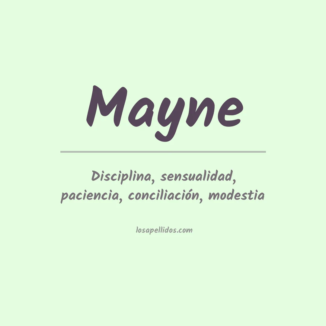 Apellido Mayne
