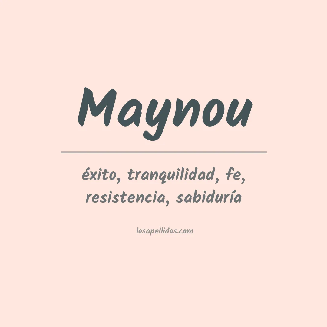 Apellido Maynou