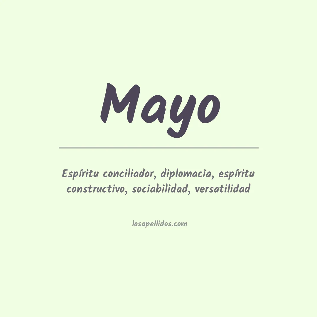 Apellido Mayo