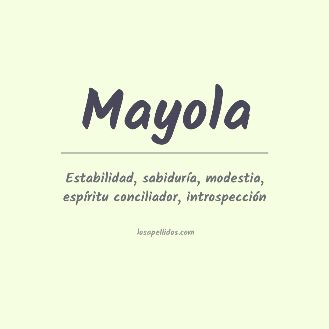Apellido Mayola