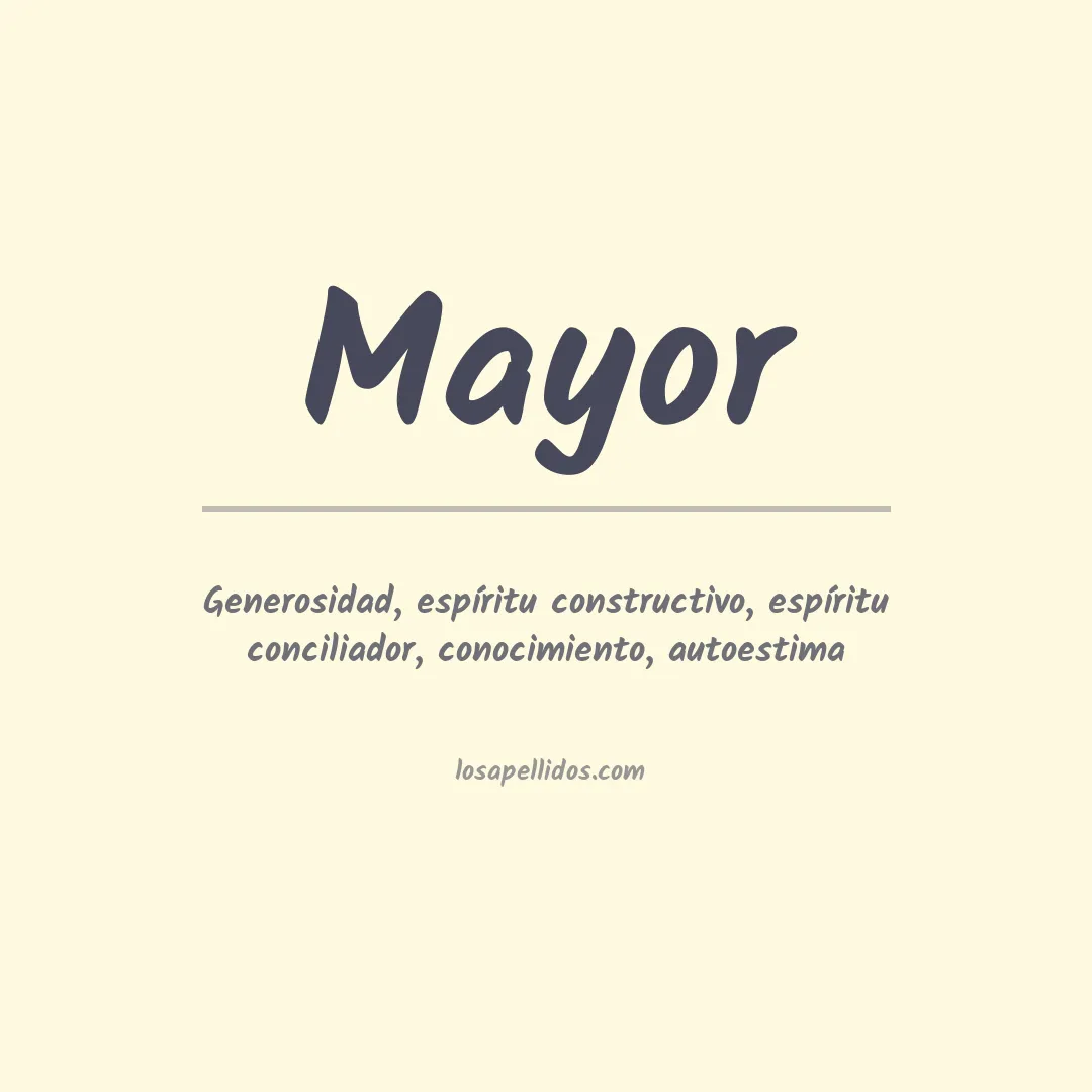 Apellido Mayor