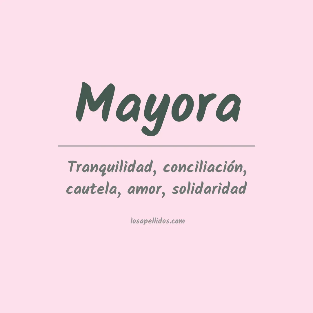 Apellido Mayora