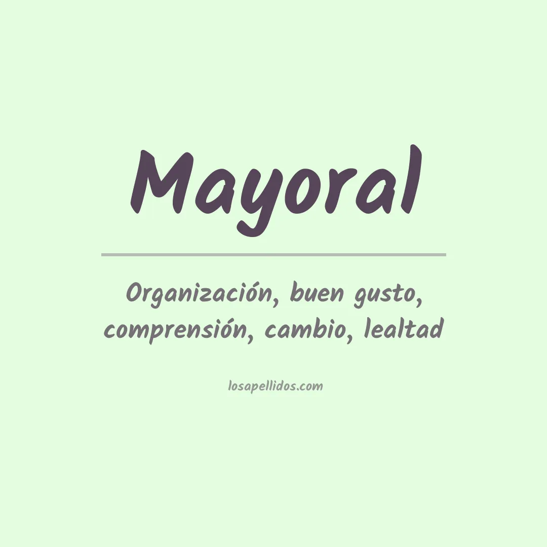 Apellido Mayoral