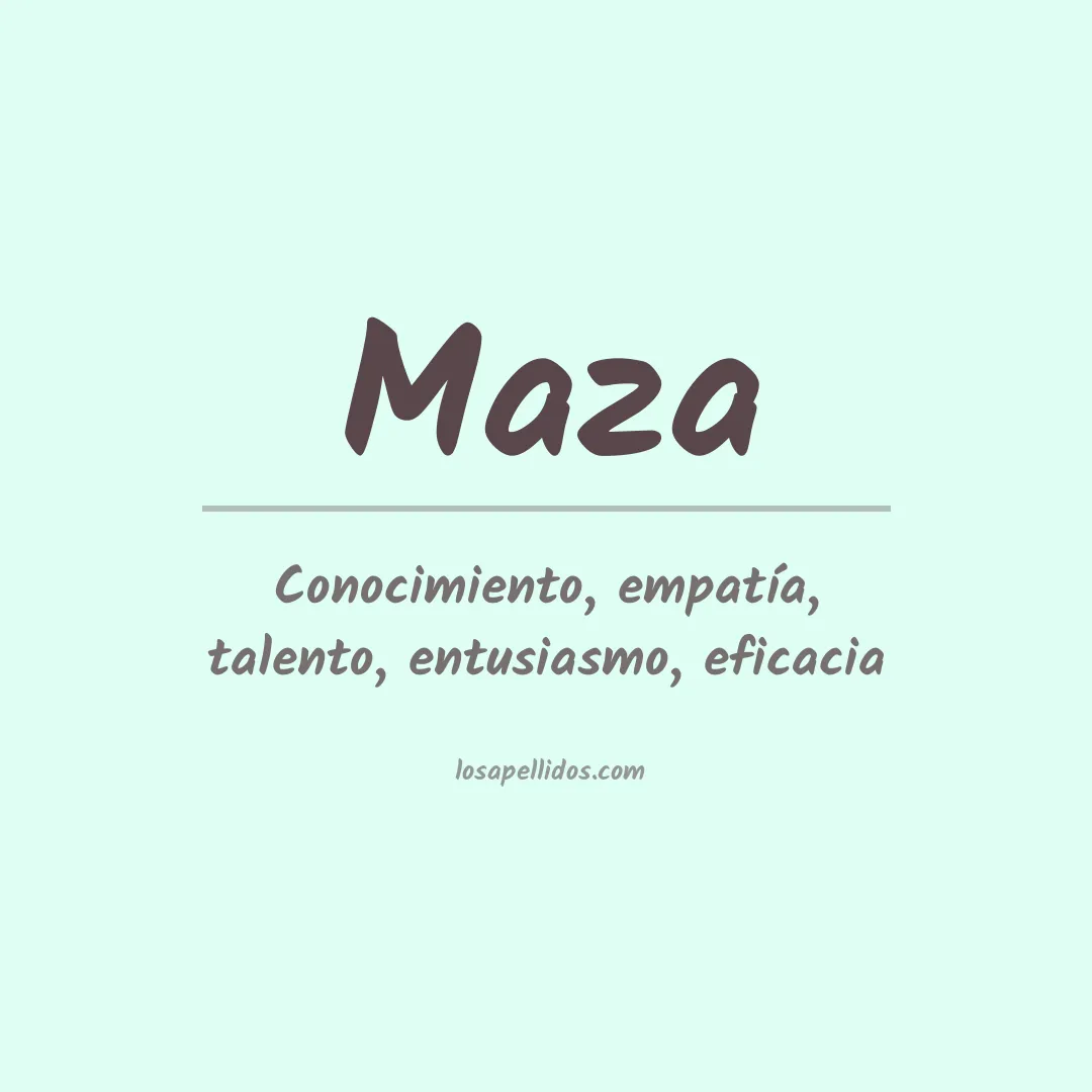 Apellido Maza