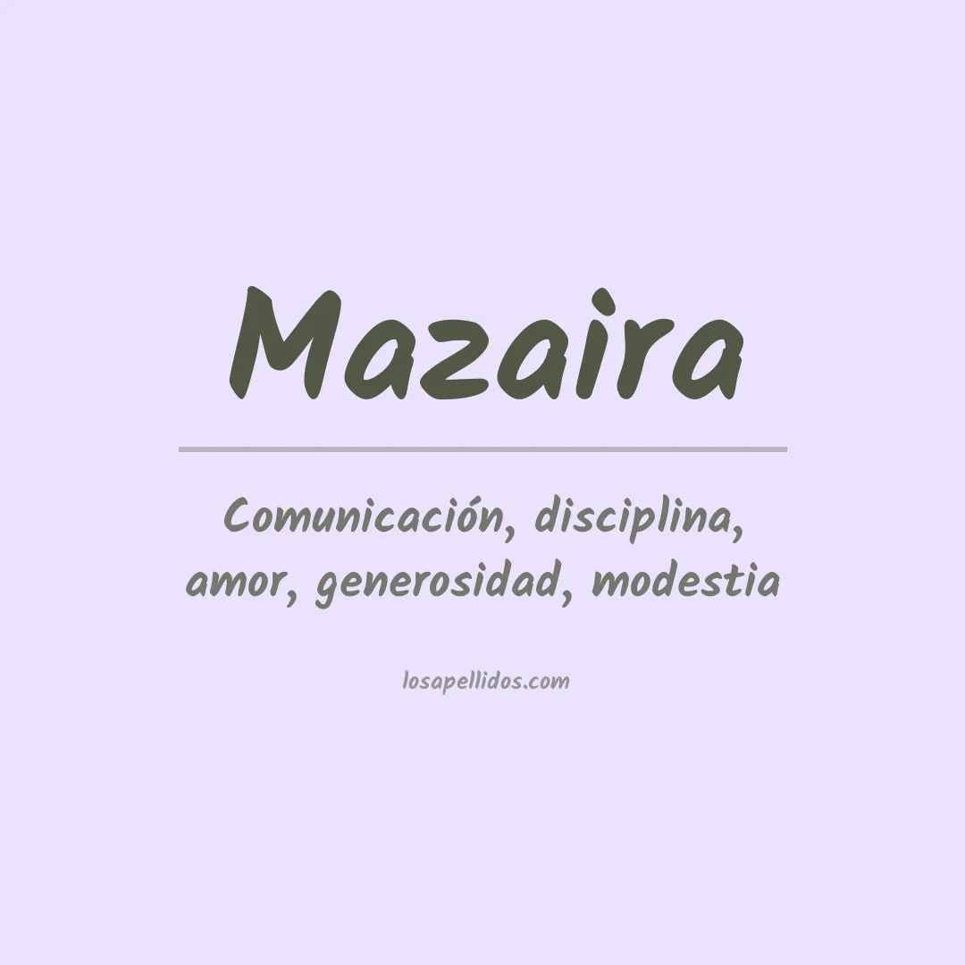 Apellido Mazaira