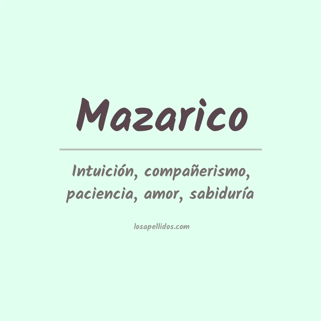 Apellido Mazarico