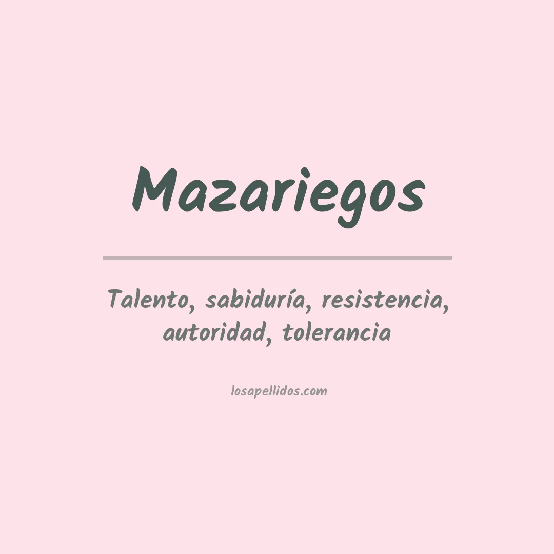 Apellido Mazariegos