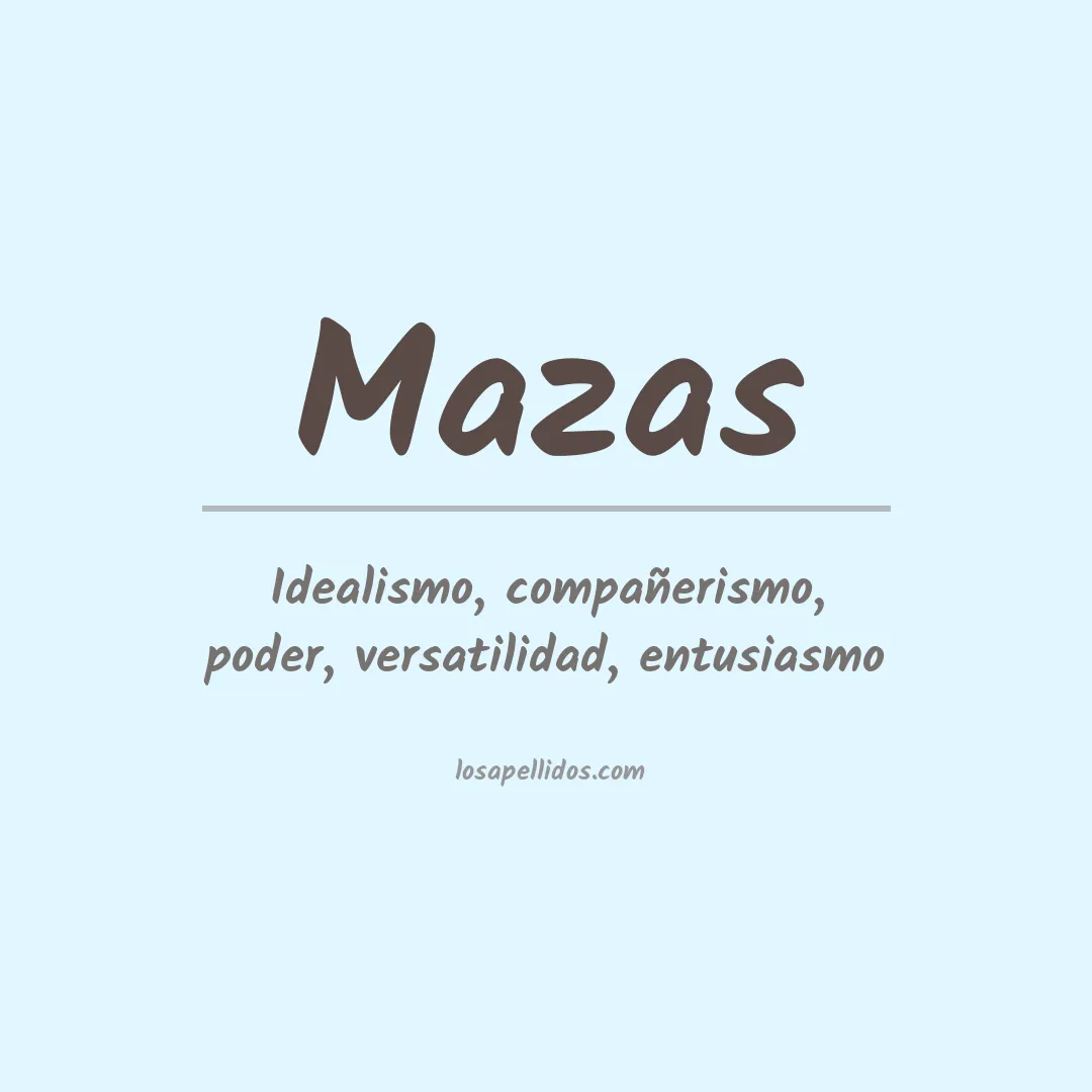 Apellido Mazas