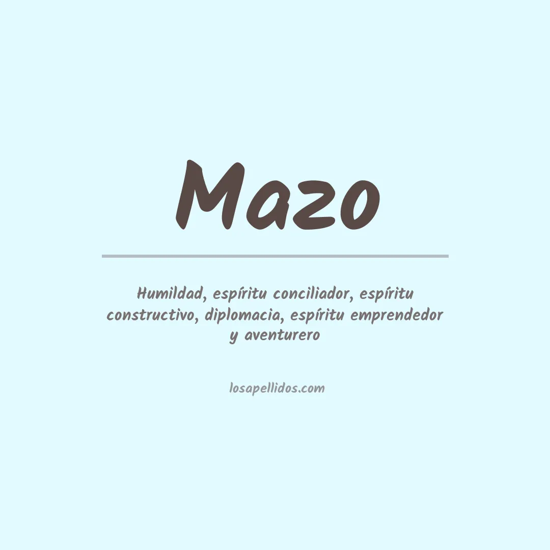 Apellido Mazo