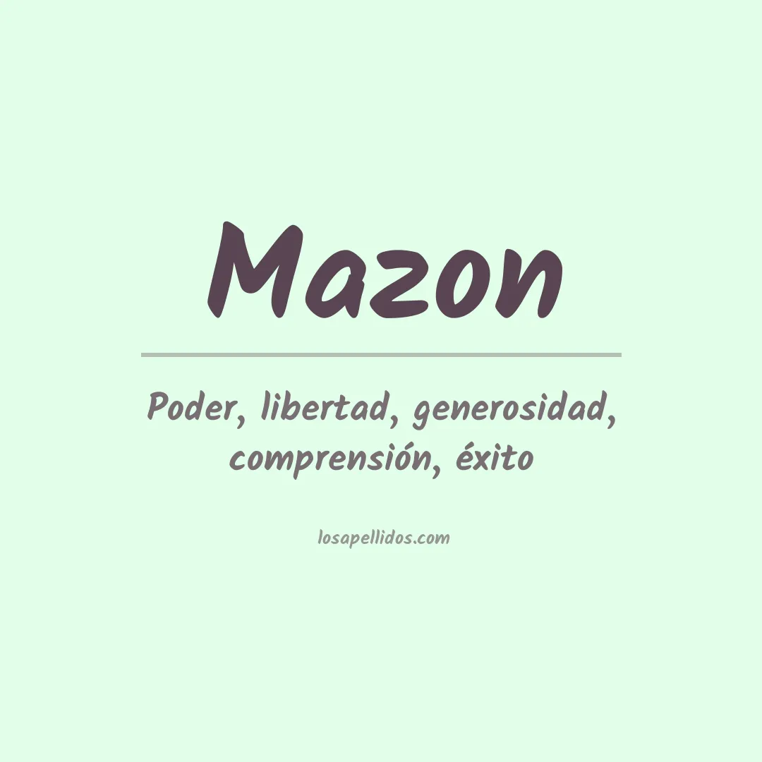 Apellido Mazón