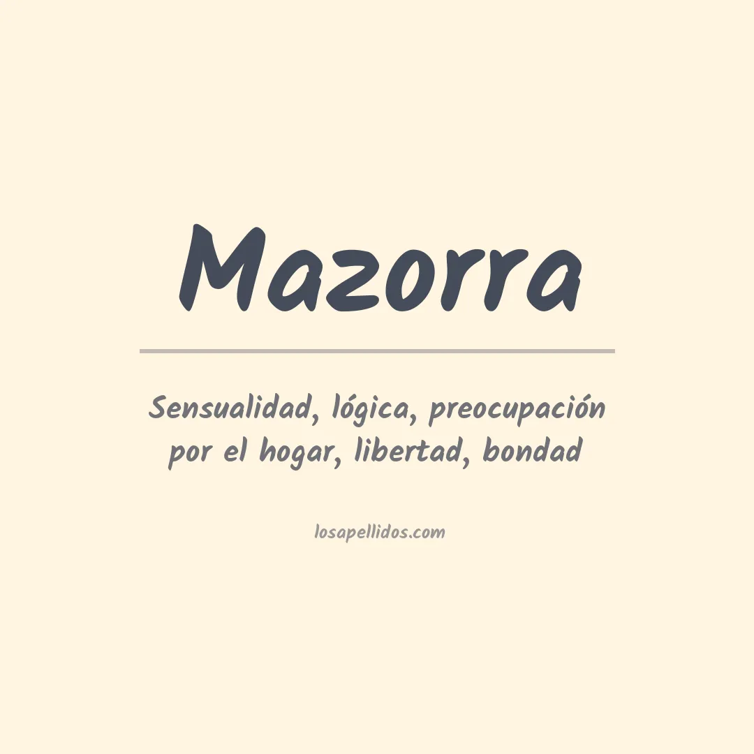 Apellido Mazorra