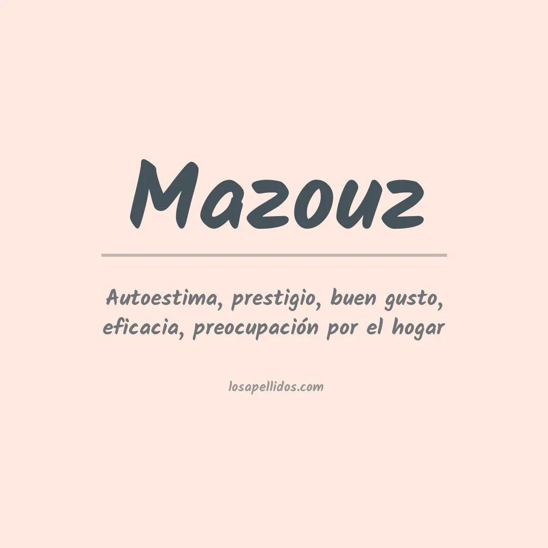 Apellido Mazouz