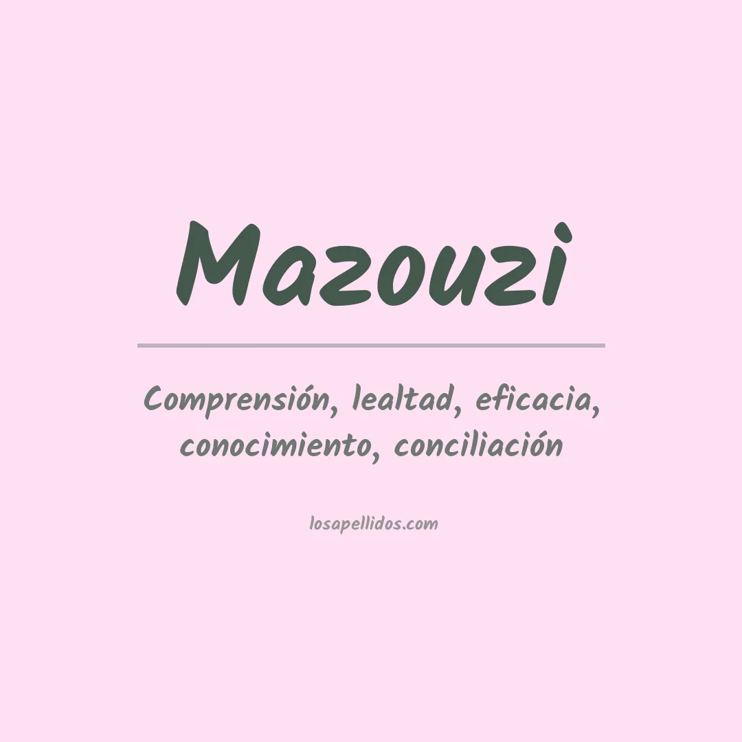 Apellido Mazouzi