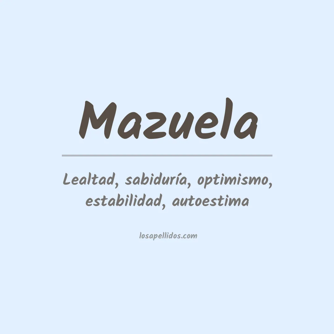 Apellido Mazuela