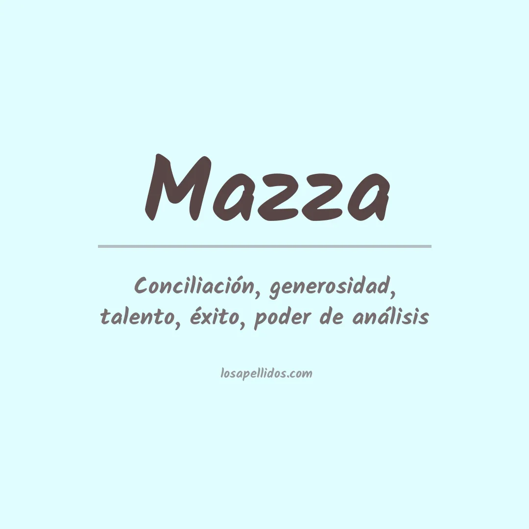 Apellido Mazza