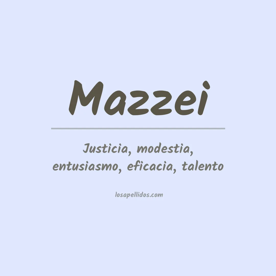 Apellido Mazzei