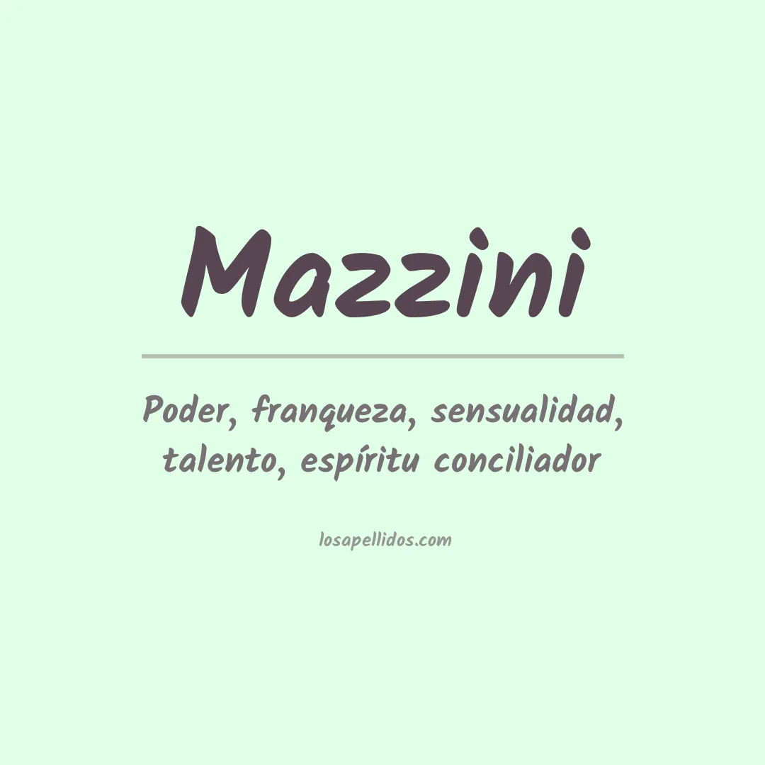 Apellido Mazzini