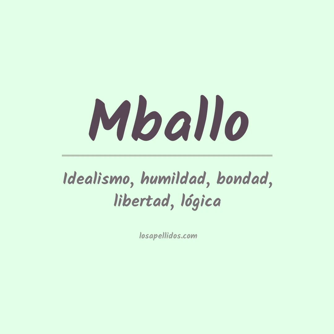 Apellido Mballo