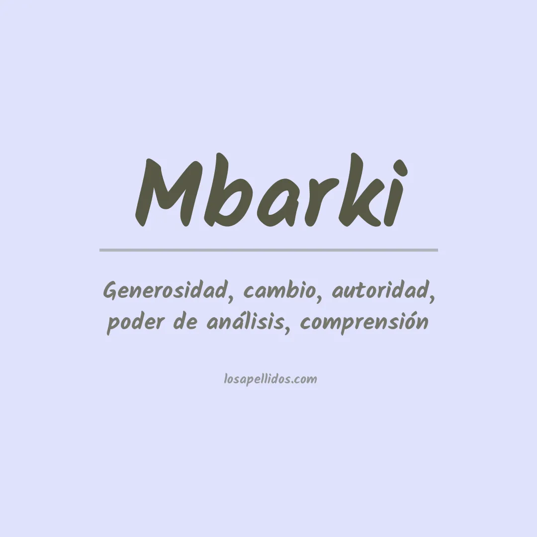 Apellido Mbarki