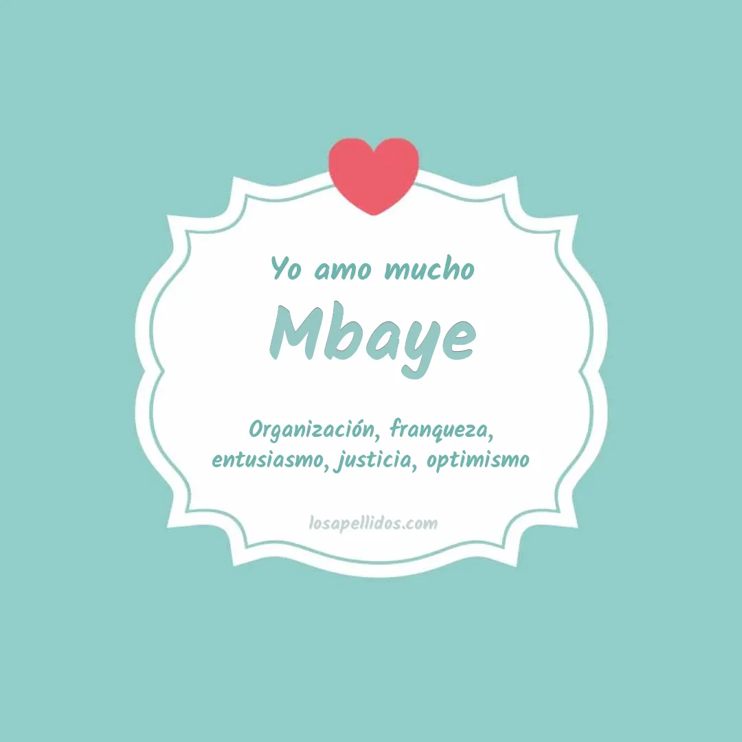 Yo amo mucho Mbaye
