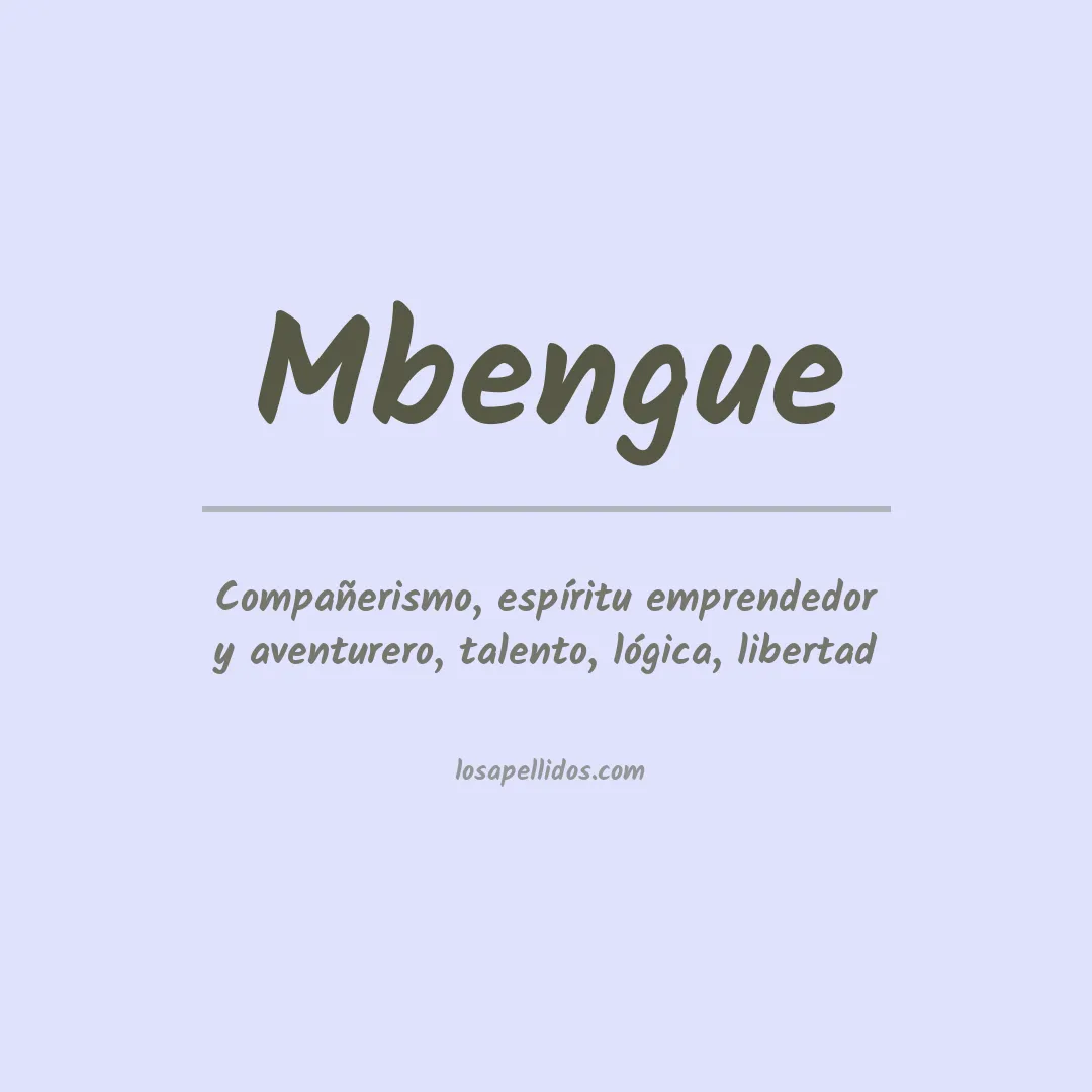 Apellido Mbengue