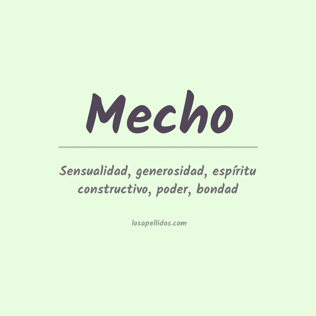 Apellido Mecho