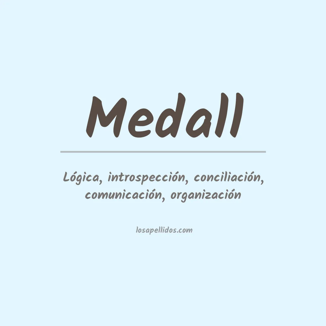 Apellido Medall