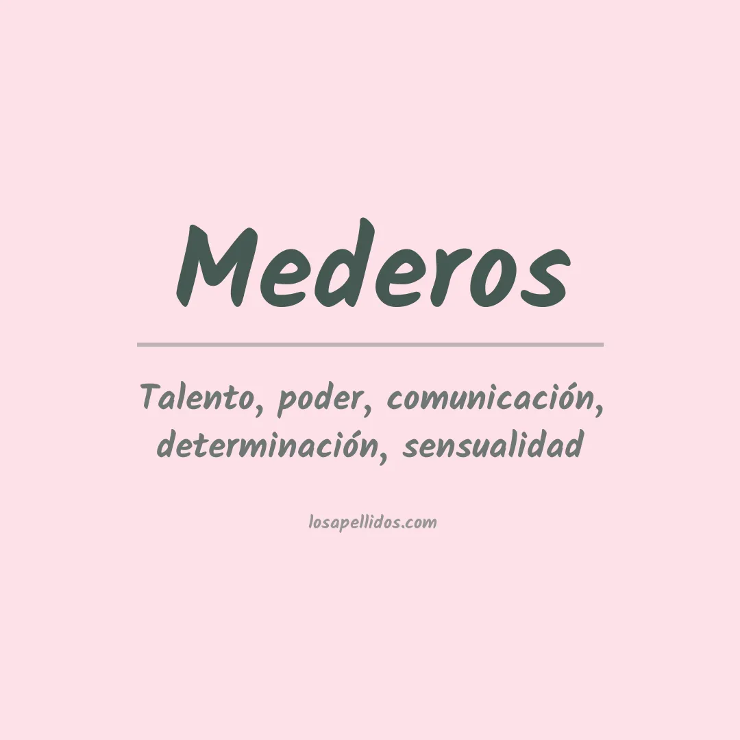 Apellido Mederos