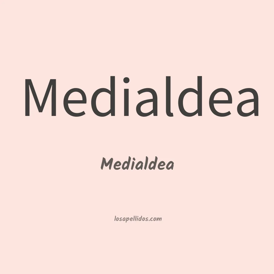 Medialdea en chino