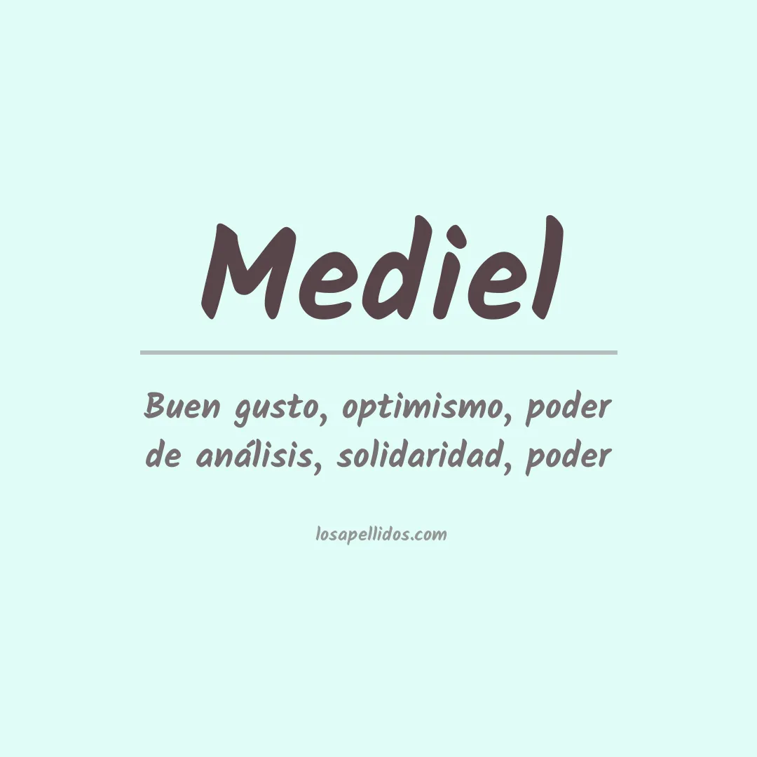 Apellido Mediel