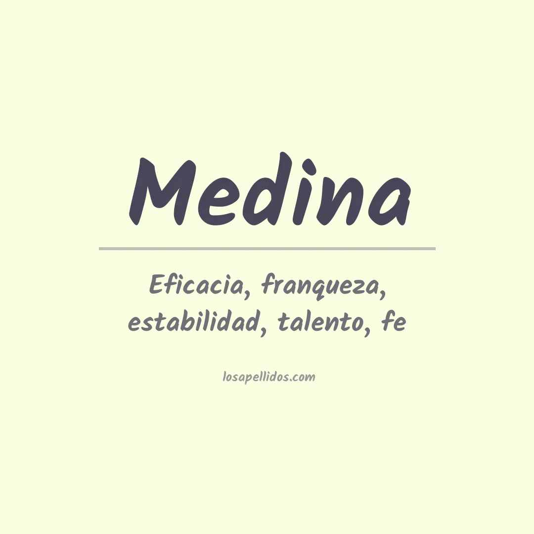 Apellido Medina