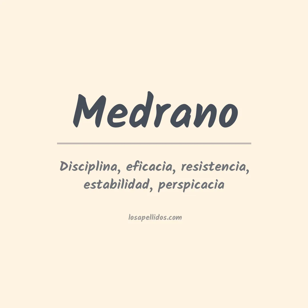 Apellido Medrano