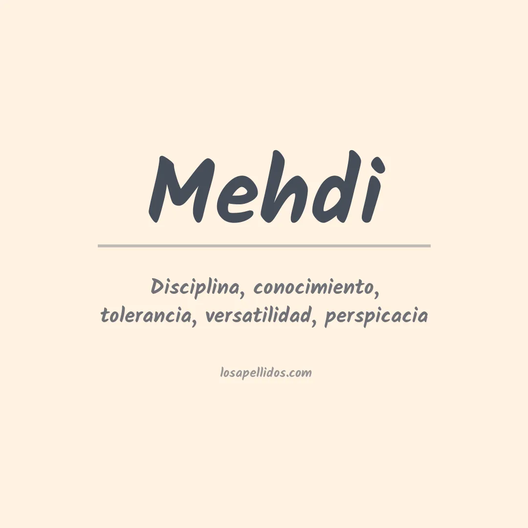 Apellido Mehdi