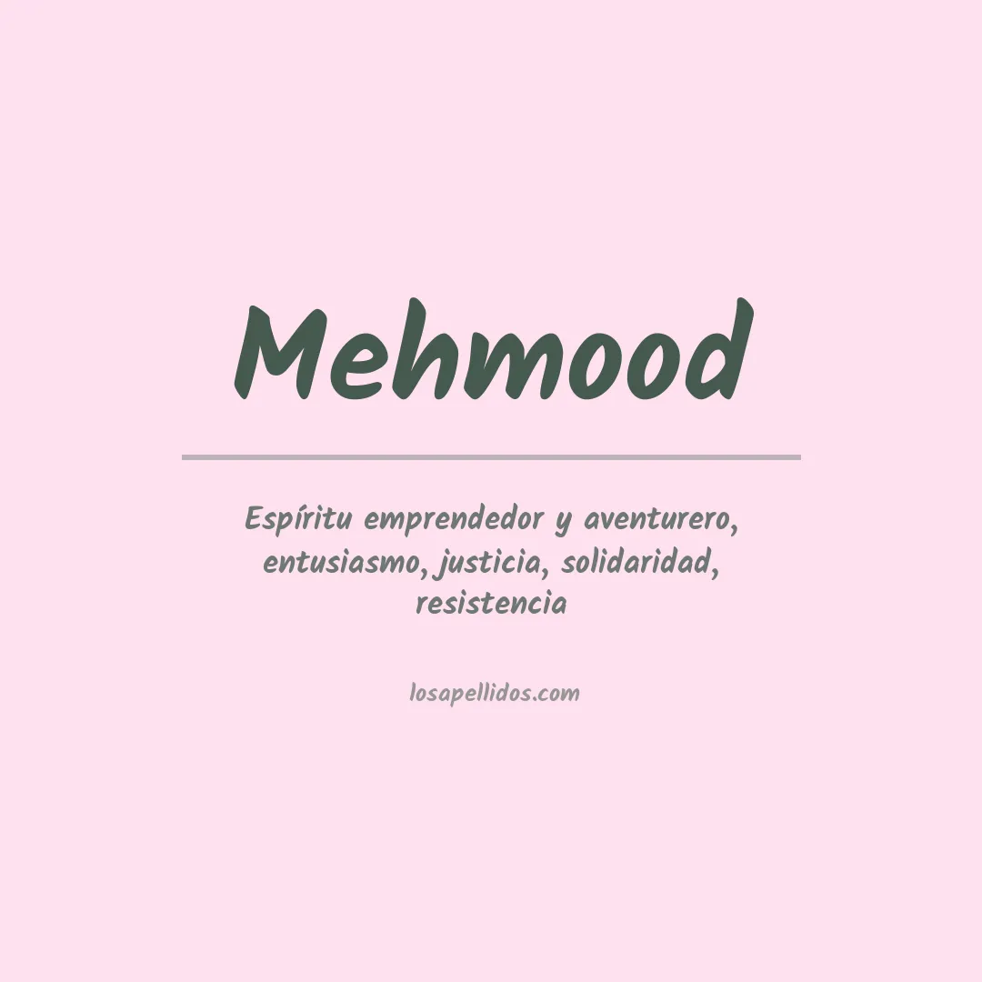 Apellido Mehmood