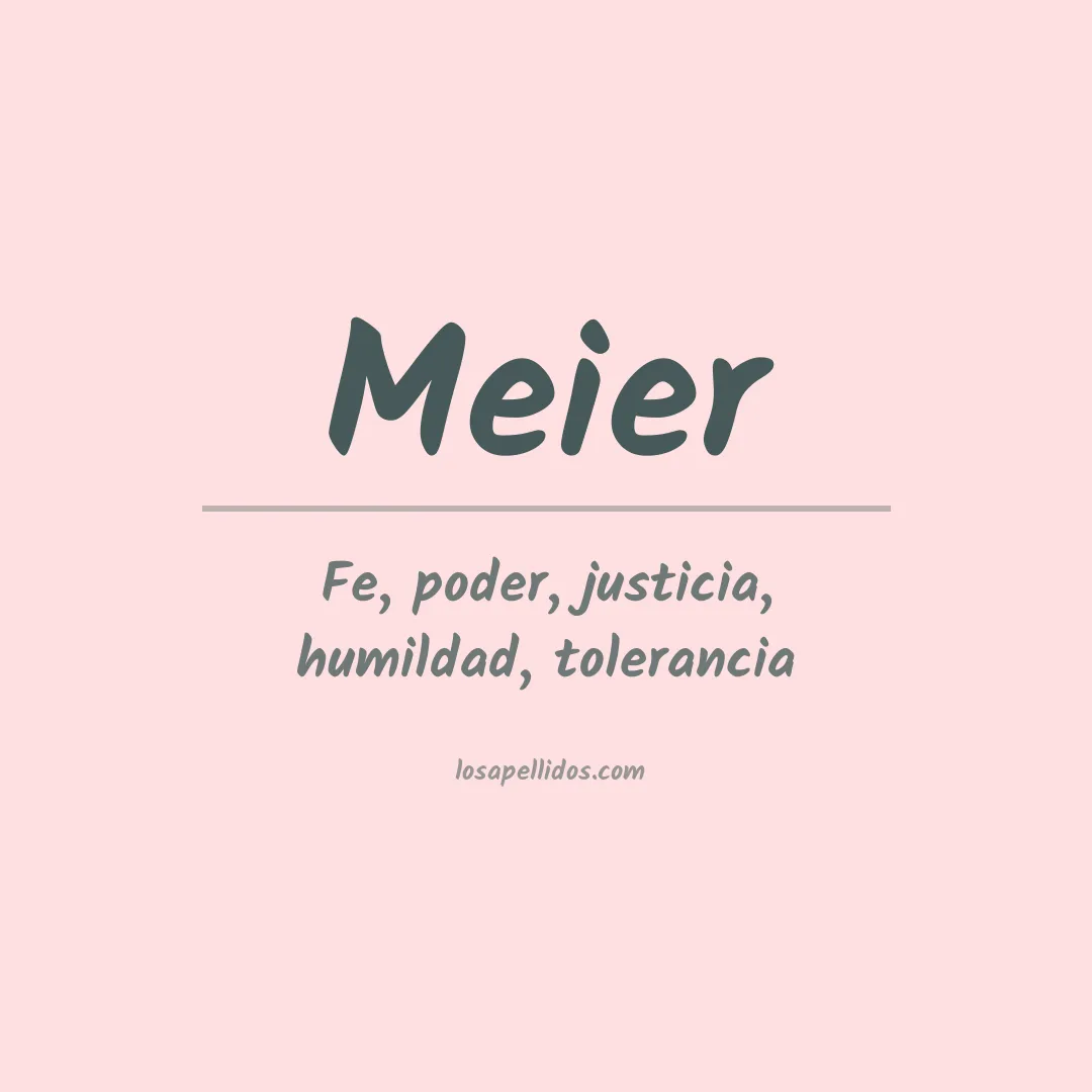 Apellido Meier
