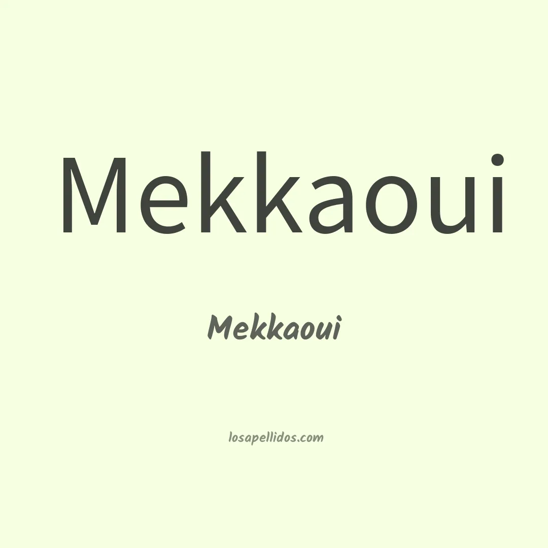 Mekkaoui en chino