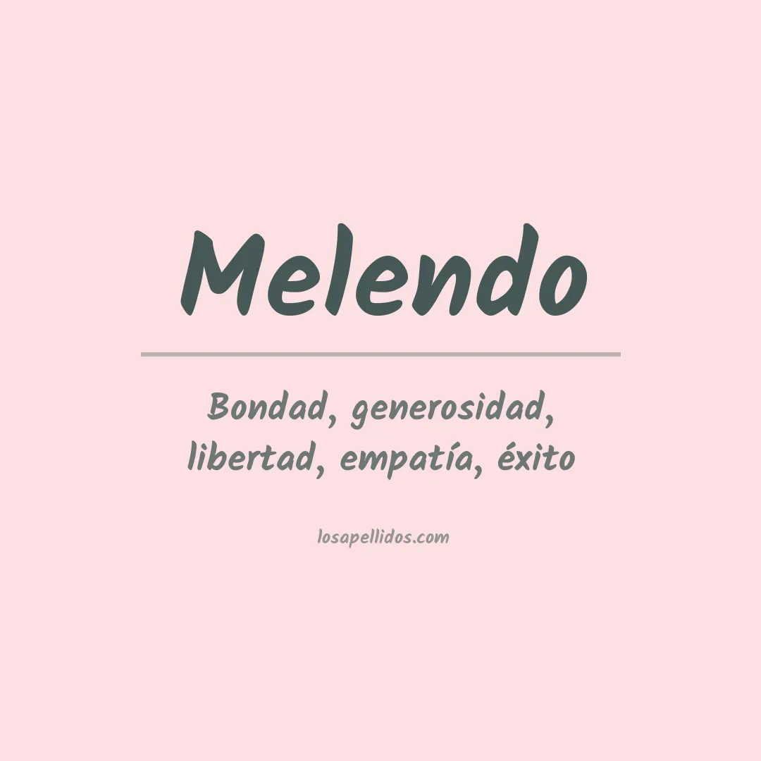 Apellido Melendo