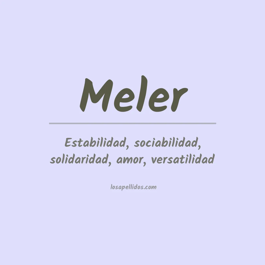 Apellido Meler