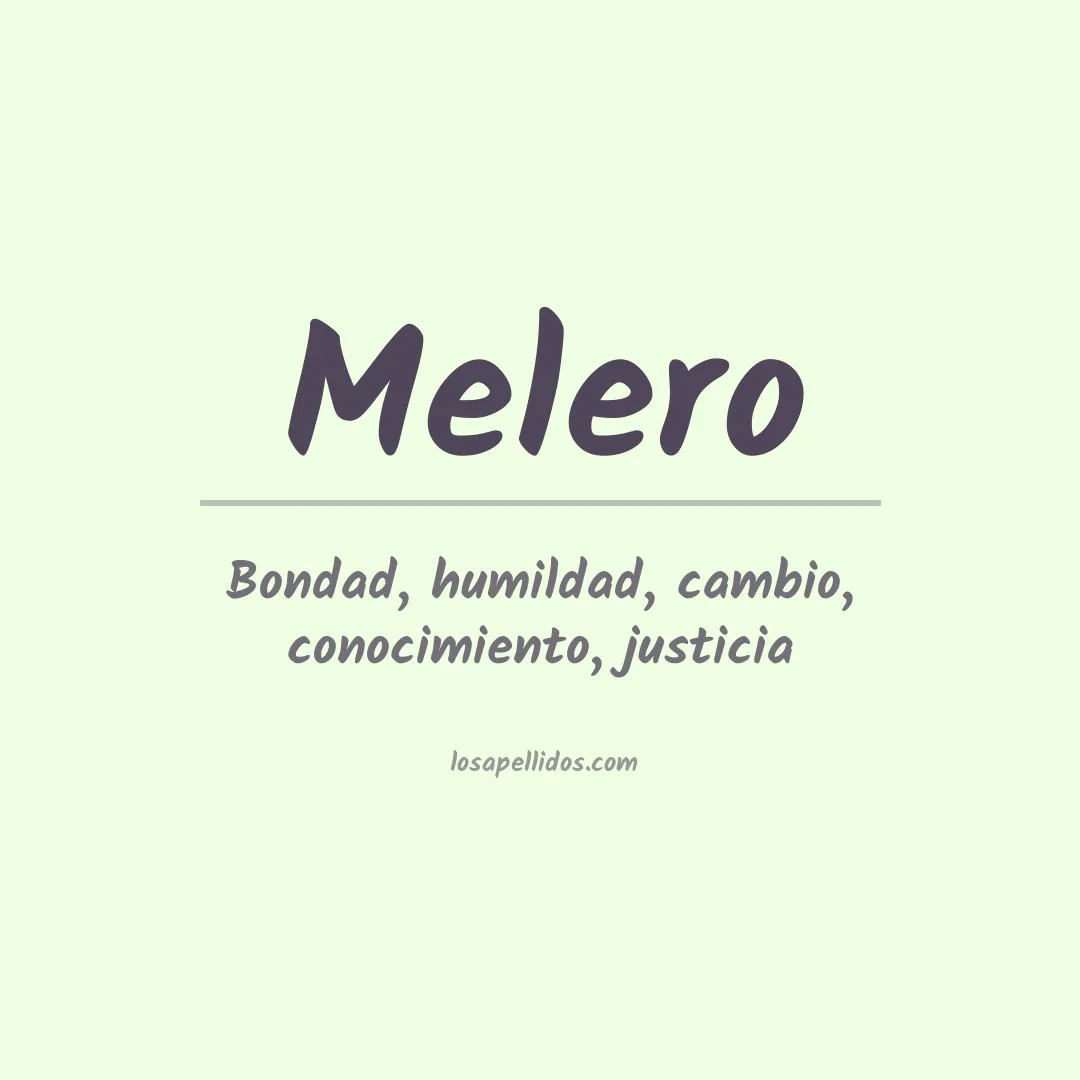 Apellido Melero