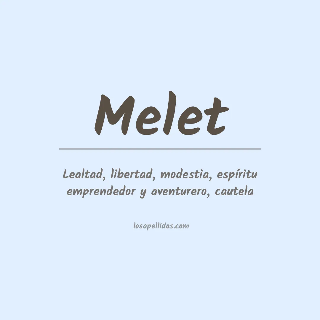 Apellido Melet