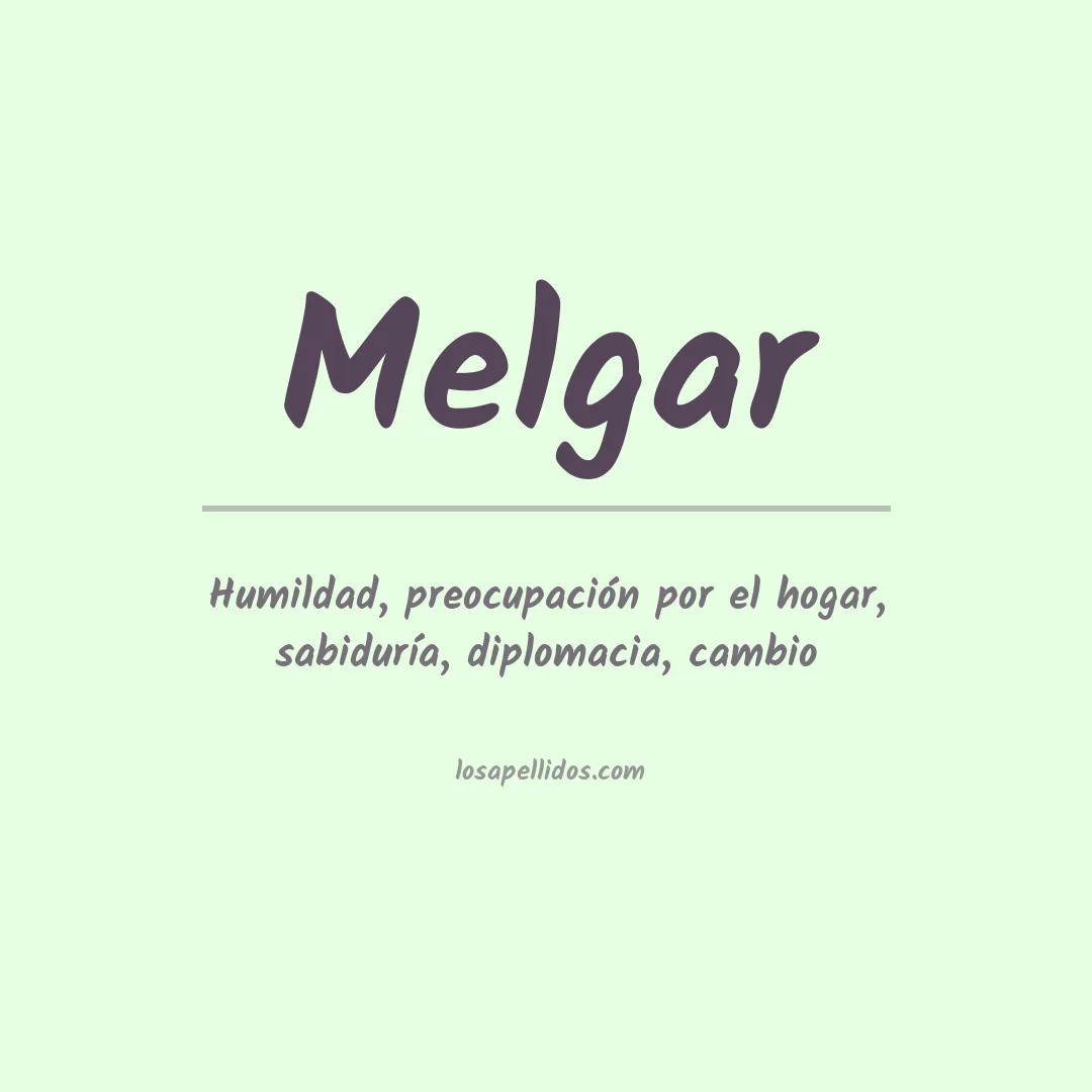Apellido Melgar