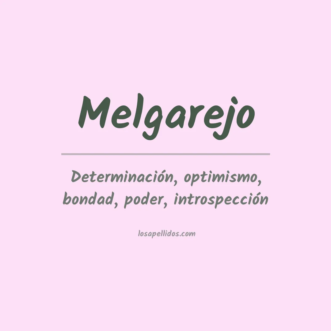 Apellido Melgarejo