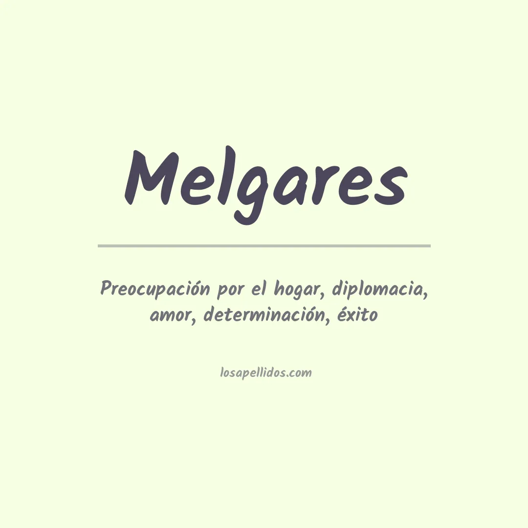 Apellido Melgares