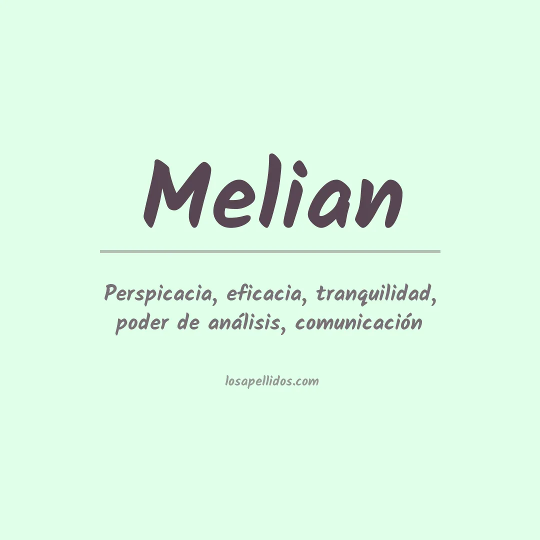 Apellido Melián