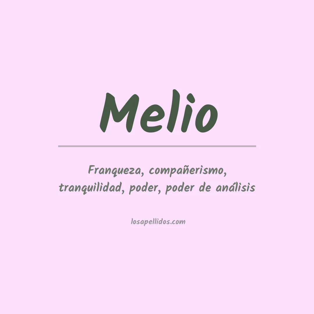 Apellido Melio