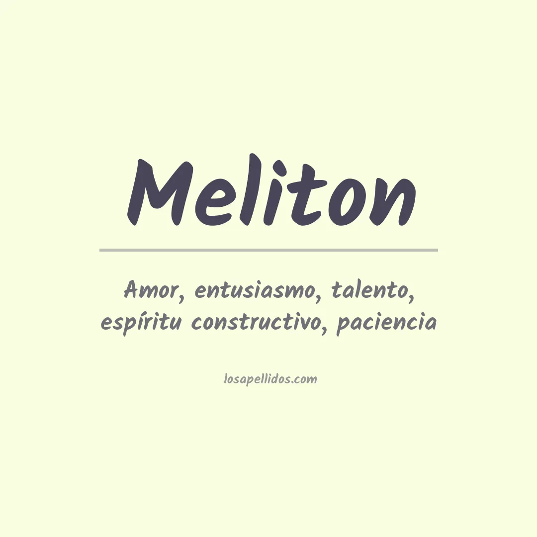 Apellido Meliton